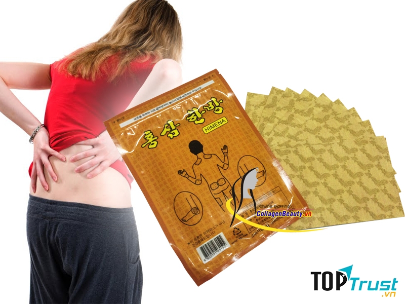 Miếng dán hồng sâm giảm nhức mỏi