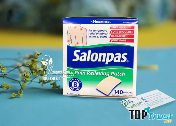 Miếng dán salonpas của Mỹ 140 miếng