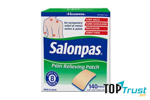 Miếng dán salonpas của Mỹ 140 miếng