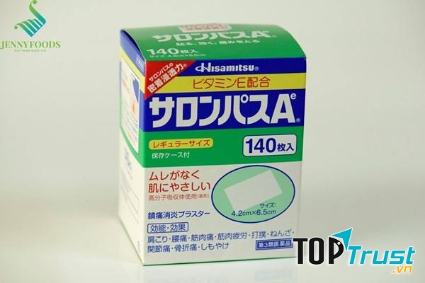 Miếng dán Salonpas giảm đau Nội địa Nhật Bản Salonpas 140 miếng
