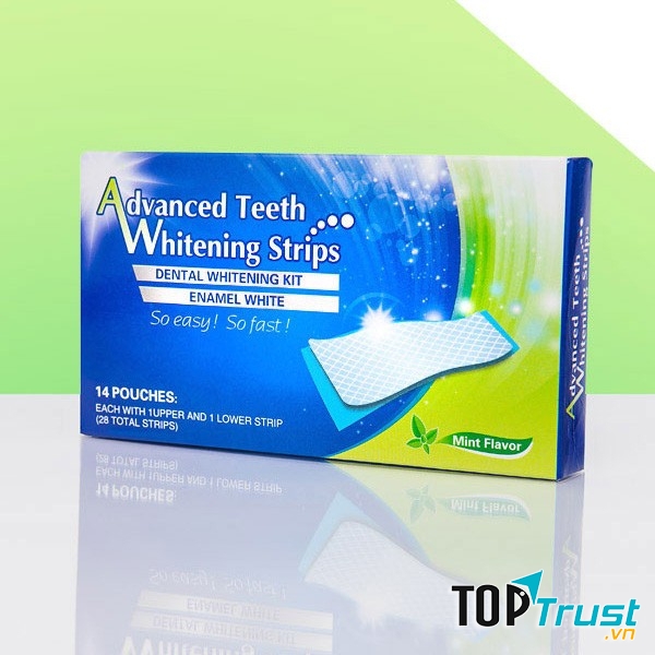 Miếng dán trắng răng Advanced Teeth Whitening strips