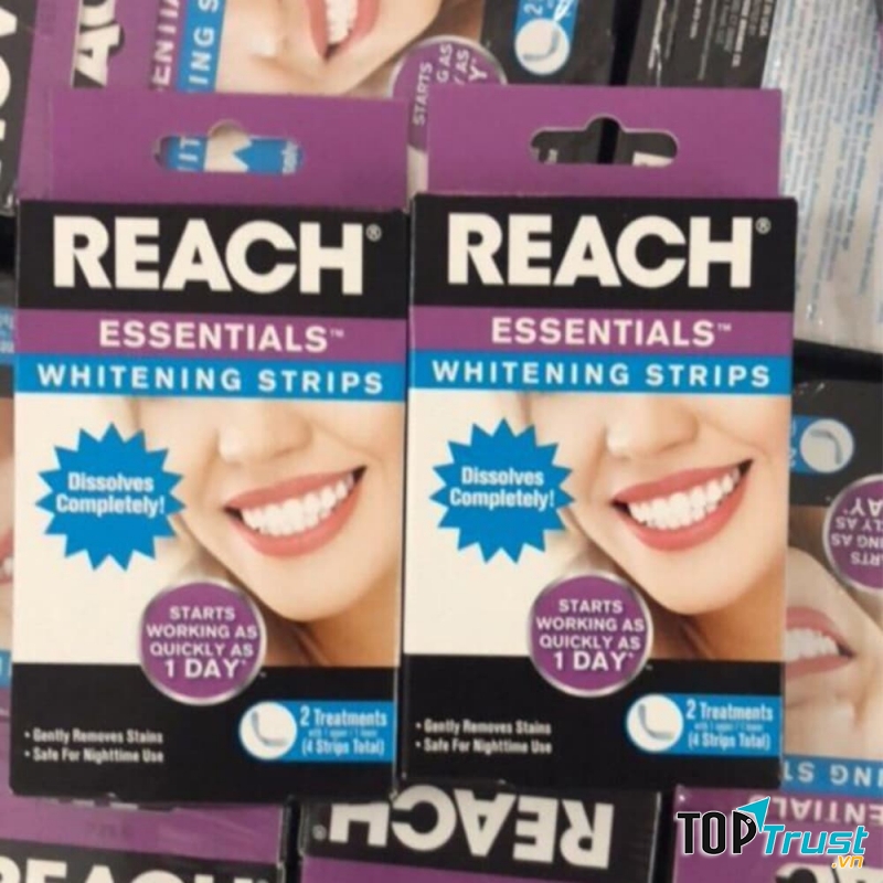 ﻿MIẾNG DÁN TRẮNG RĂNG REACH ESSENTIALS WHITENING STRIPS