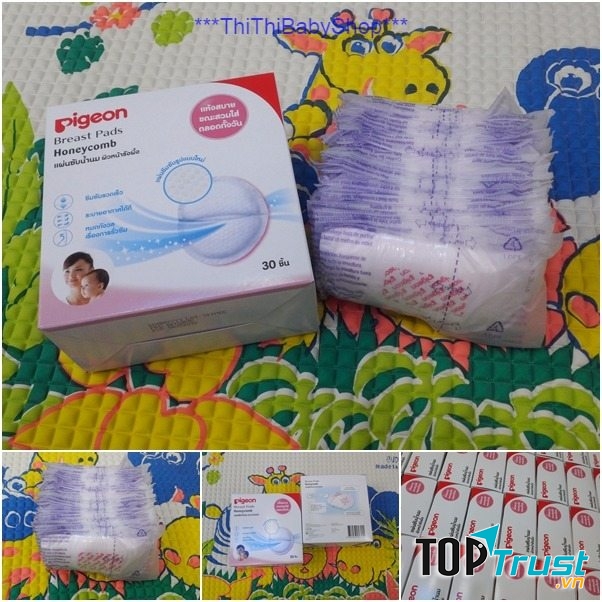 Miếng lót thấm sữa Pigeon 30 miếng nổi bật với thiết kế bề mặt dạng lưới tổ ong nhanh chóng thấm hút lượng sữa thừa, dàn đều và khóa chặt chúng bên trong, không gây rò rỉ hay tràn ngược ra ngoài.