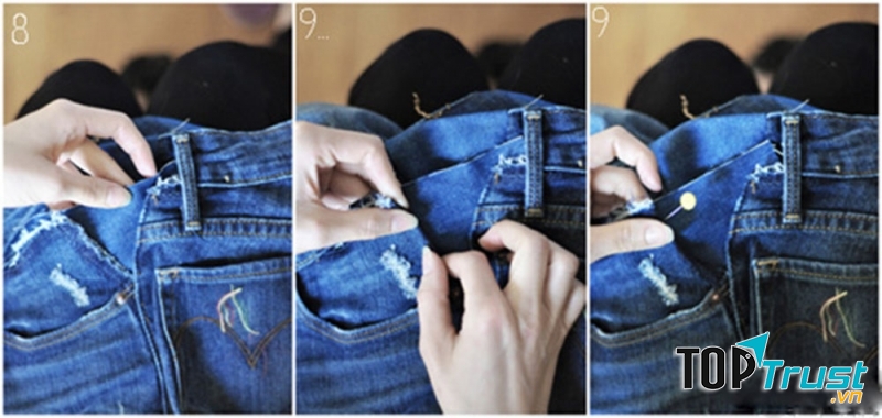 Miếng vải jean cùng màu