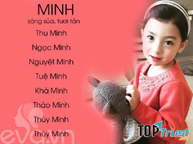 Minh có nghĩa là trong sáng, sáng sủa