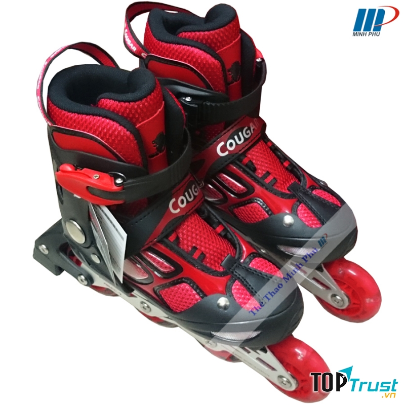 Giày trượt patin Cougar đỏ