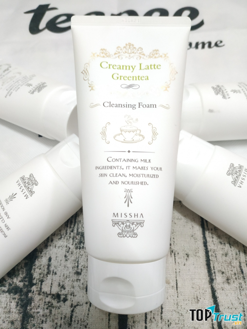 Missha Creamy Latte Green Tea Cleansing Foam