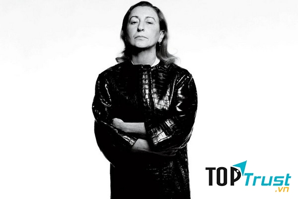 Italian fashion designer and businesswoman Miuccia Prada.