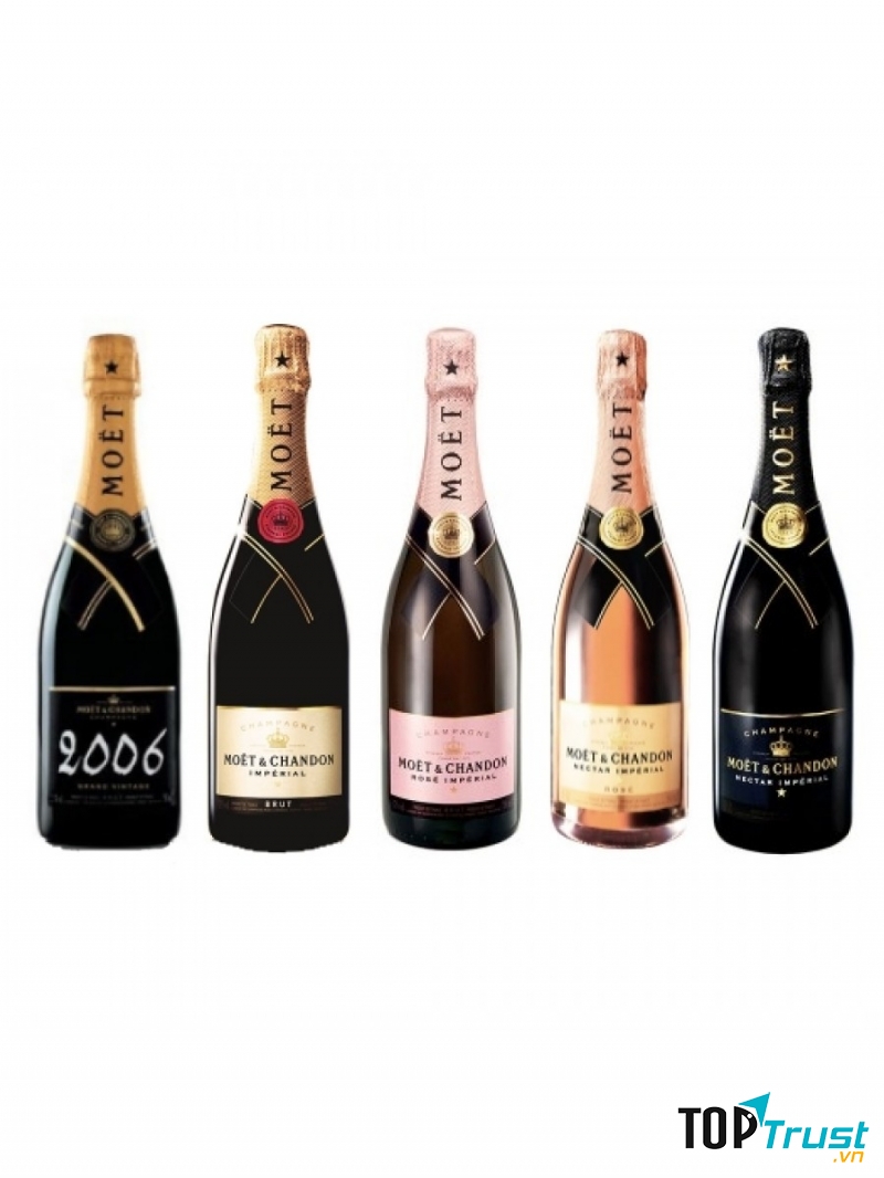 Một số sản phẩm của Moet & Chandon (Nguồn: Sưu tầm)