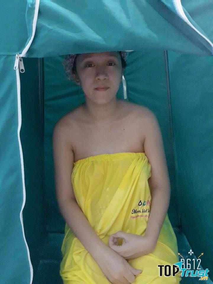 Xông hơi giúp mẹ thư giãn, giảm mệt mỏi sau quá trình mang thai. Đào thải tế bào chết trên da ra ngoài giúp da sáng và sạch hơn