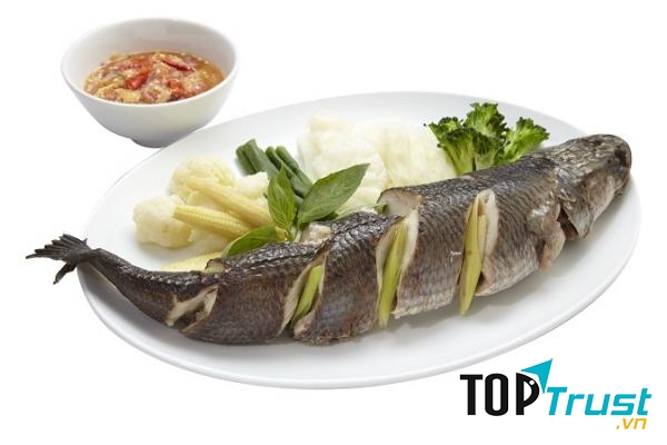 Cá lóc hấp gừng