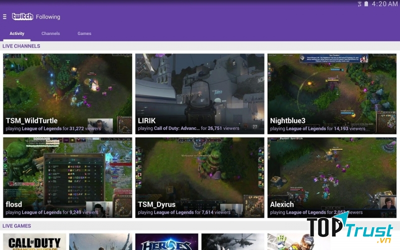 Nếu bạn là dân công nghệ, bạn hoàn toàn có thể tạo ra một ứng dụng tổng hợp stream tương tự Twich trên smartphone