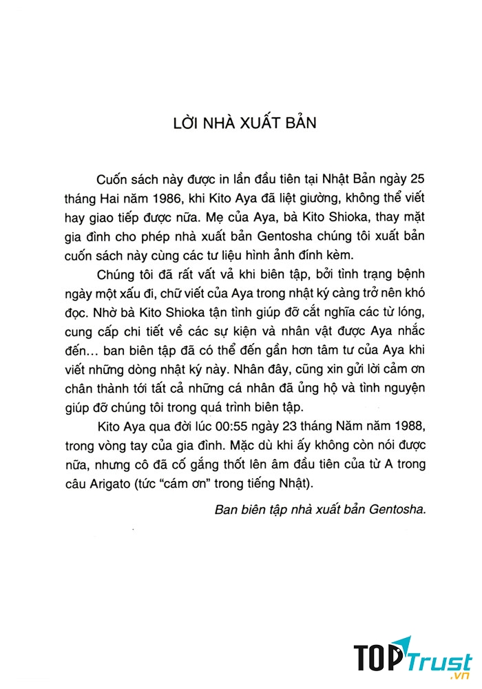 Một lít nước mắt - Tác giả Kito Aya