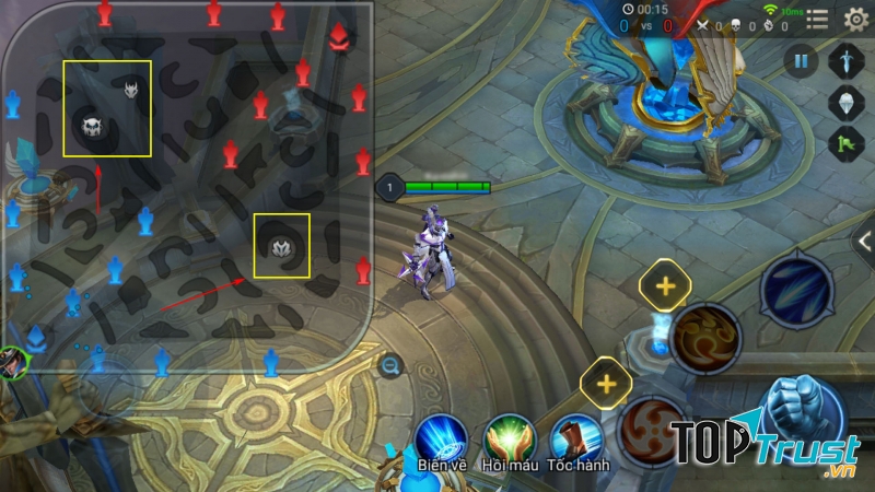 Giao diện bắt đầu trận đấu