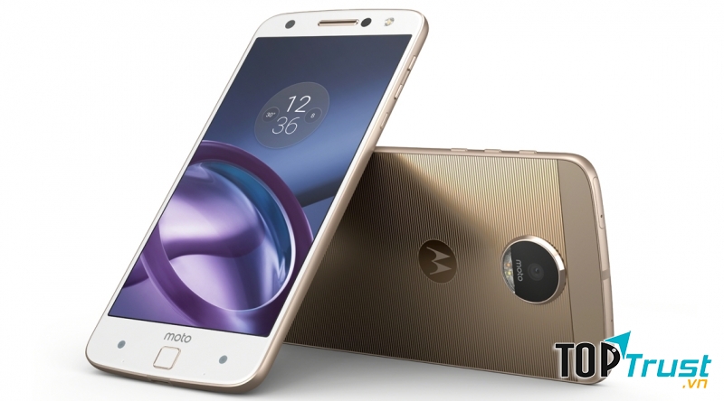 Mặt trước và sau của Motorola Moto Z.