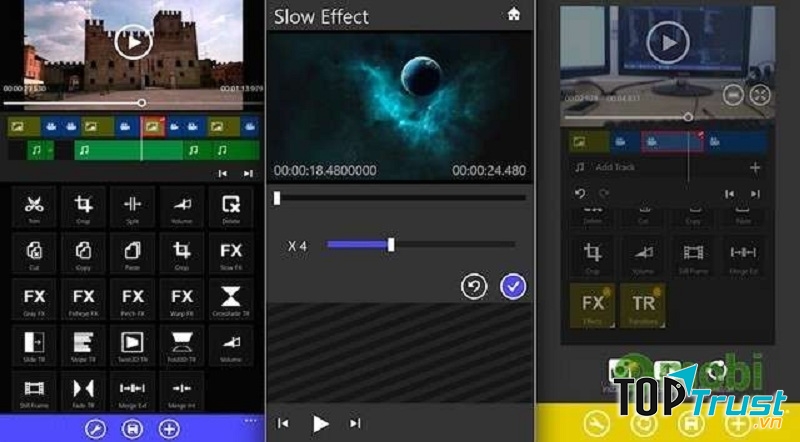 Giao diện của Movie Maker 8.1