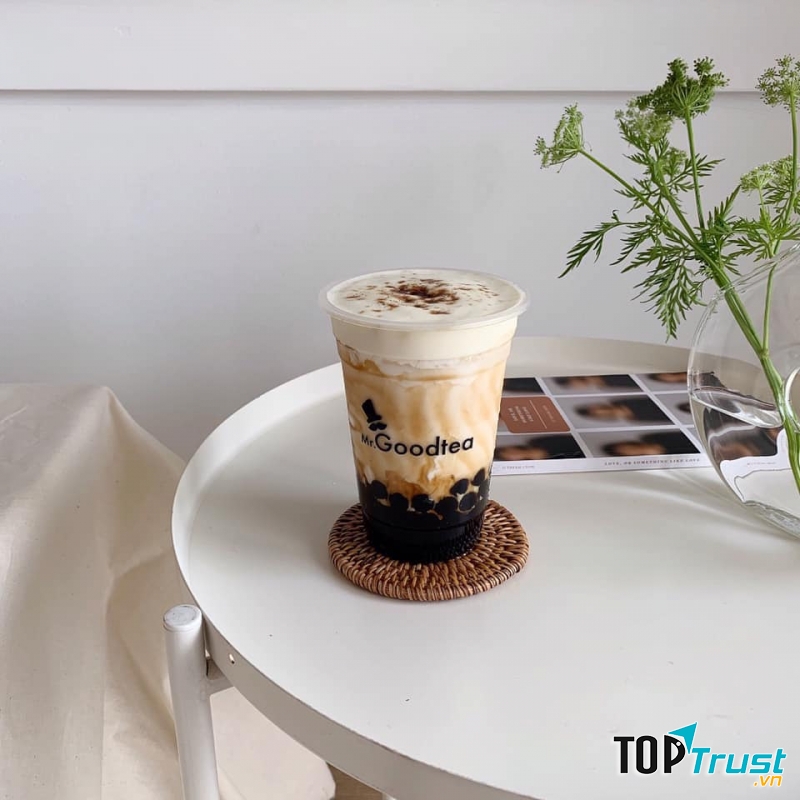 Sữa tươi trân châu đường đen Mr Good Tea