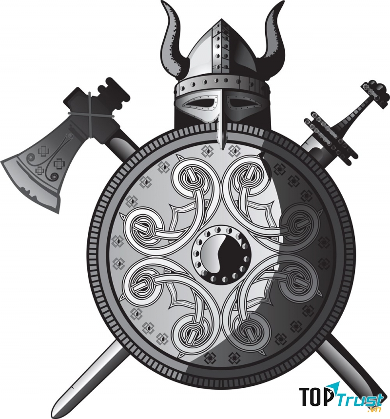 Hình ảnh phổ biến về những chiếc mũ có sừng của người Viking