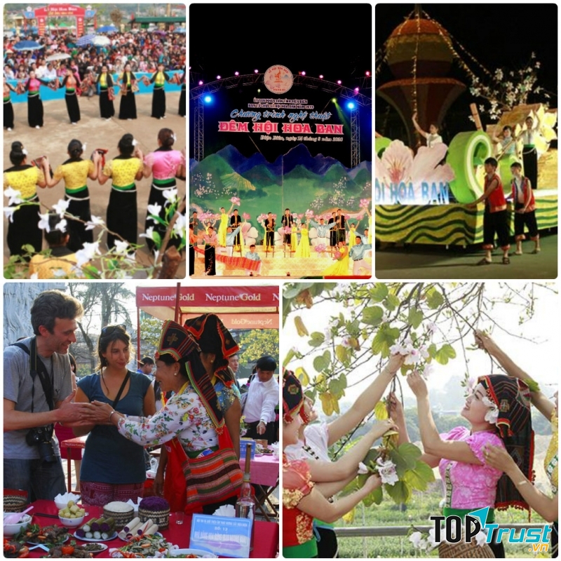 Lễ hội hoa ban những năm trước.