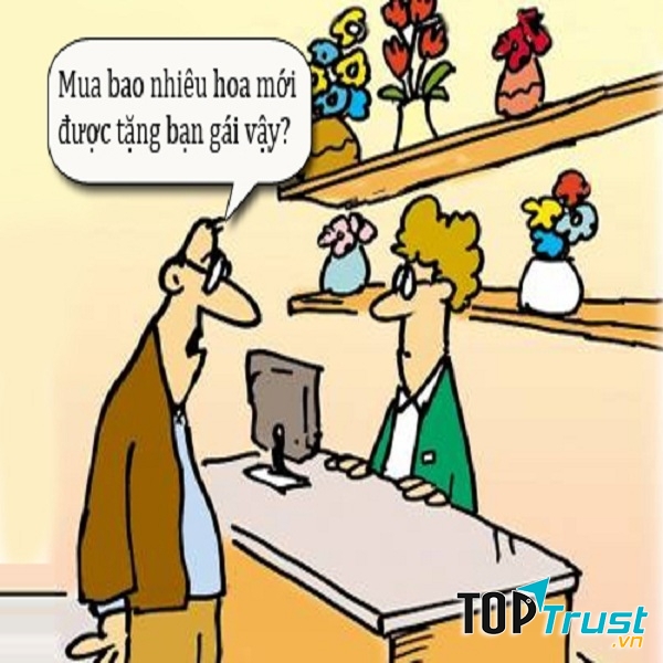 Câu chuyện mua hoa tặng bạn gái