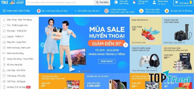 Mùa sale huyền thoại giảm giá lên đến 91%