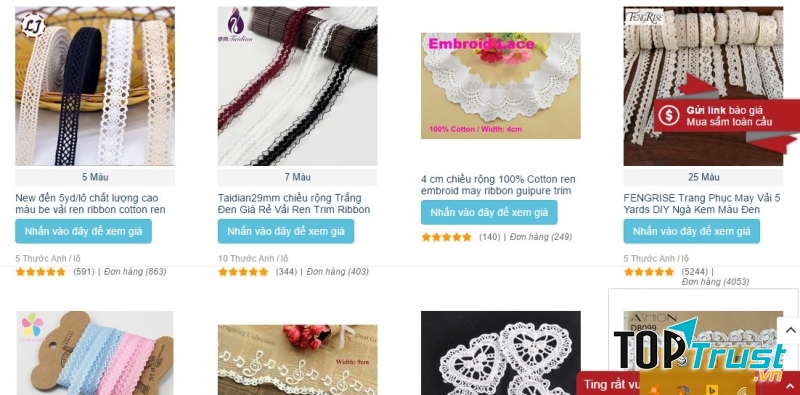 Phụ kiện may mặc trên Ting.vn