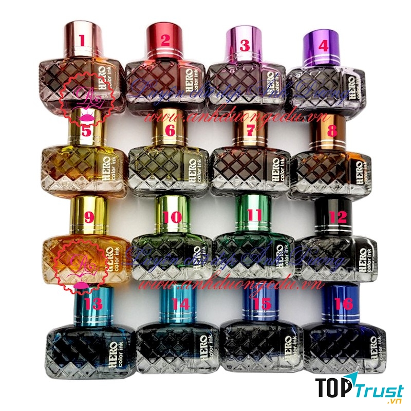 ﻿Mực Hero Cao Cấp Cho Bút Máy, 25ml