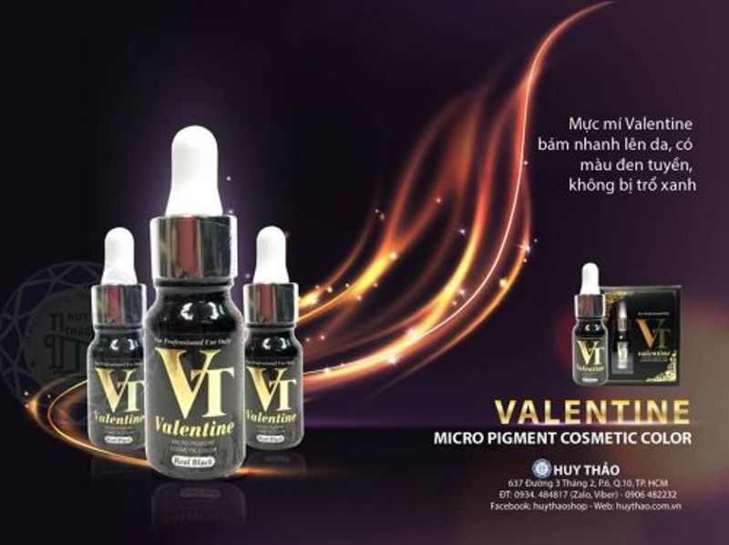 ﻿Mực Phun Xăm Chuyên Mí Valentine