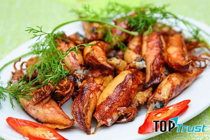 Mực trứng nướng