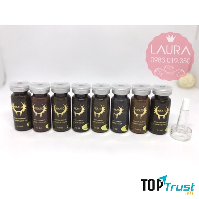 Mực xăm Hikato nhập khẩu 100% từ Nhật Bản, chất lượng tốt, nhanh bám mầu, không phai, thích ứng với hầu hết các loại da,