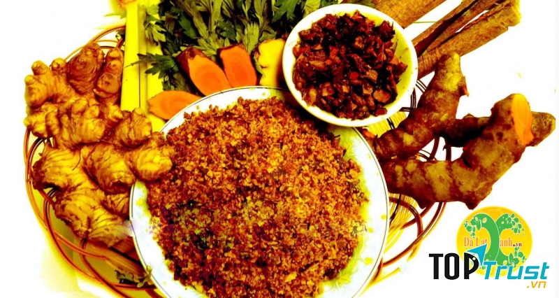 Nguyên liệu điều chế sản phẩm muối thảo dược Đà Lạt Xanh