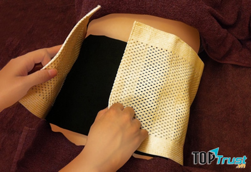 Túi muối thảo dược giúp giảm mỡ bụng hiệu quả