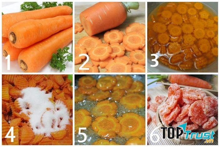 Cách làm mứt Cà rốt