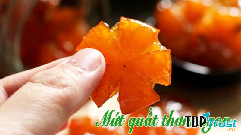 Mứt quất có vị ngọt thanh, tốt cho sức khỏe