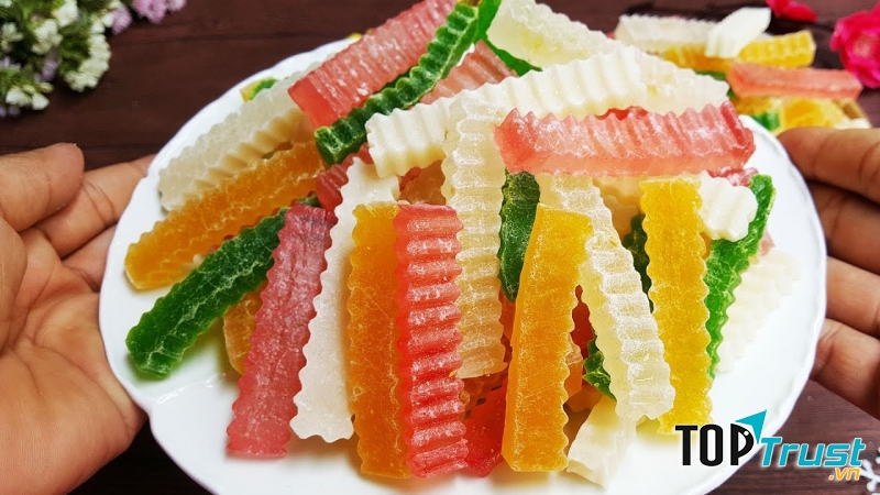 Mứt thạch rau câu thanh mát