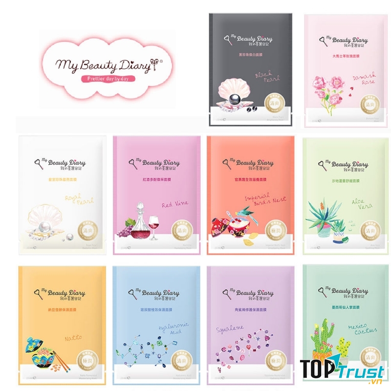 Các loại mặt nạ của My Beauty Diary