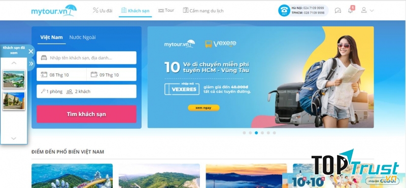 Trang Web của Mytour