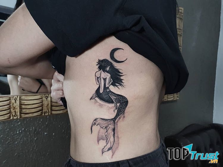 Trước khi xăm bạn sẽ được chọn kích cỡ của hình xăm