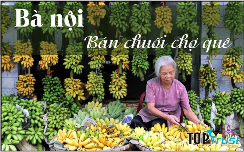 Hình ảnh chợ chuối miền quê
