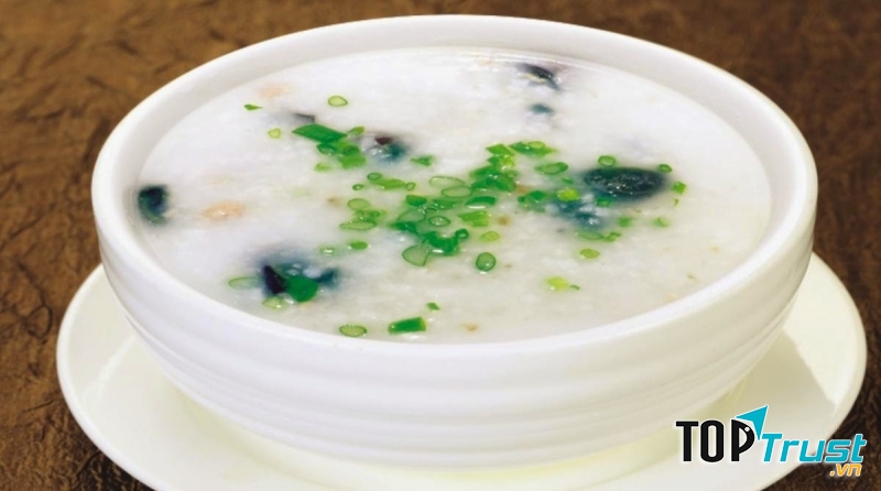 Cháo thịt bò nấm rơm