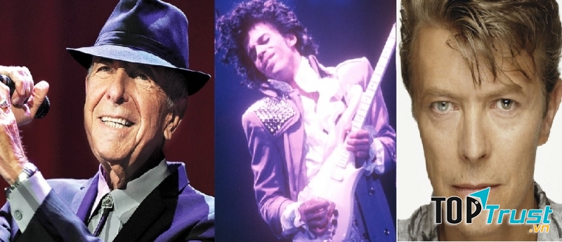 David Bowie- Prince- Leonard Cohen