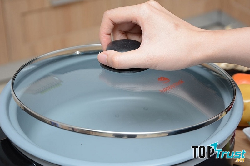 Nắp nồi trong suốt bằng thủy tinh, chịu nhiệt tốt