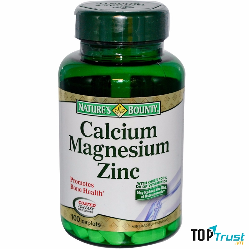 Calcium Magnesium Zinc 100 Caplets: