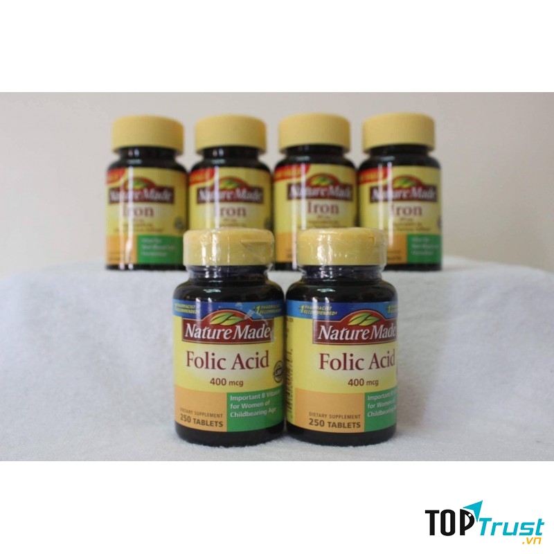 Nature Made Folic Acid được nghiên cứu để phòng ngừa tối đa thiếu hụt acid folic