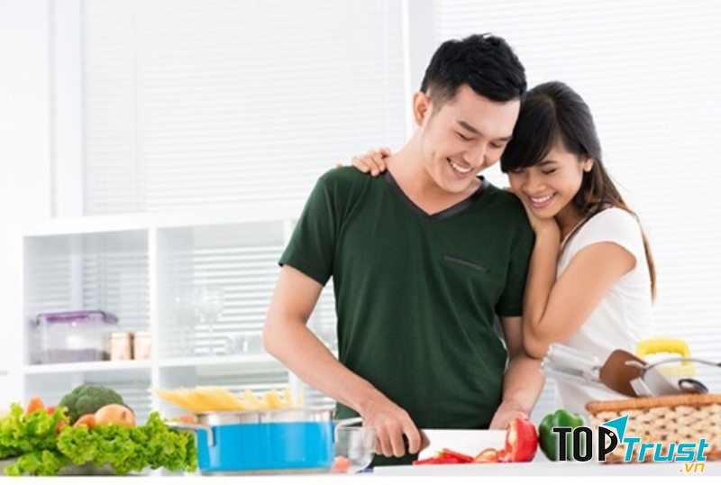 Cùng nấu bửa tối đã rất ngọt ngào rồi