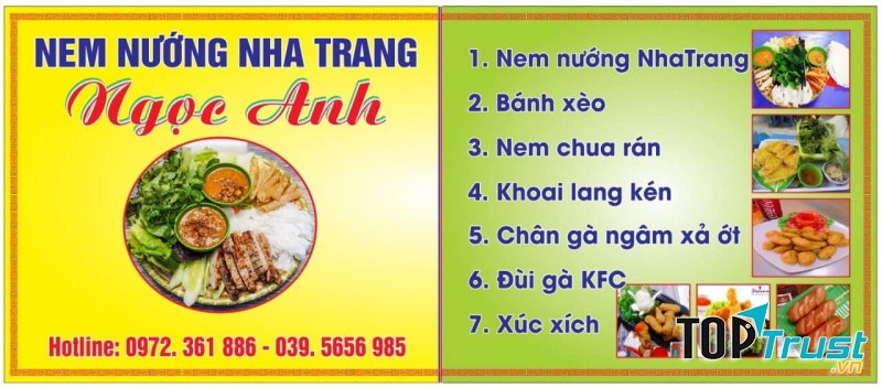 Menu đa dạng các loại đồ ăn vặt của Hà Anh