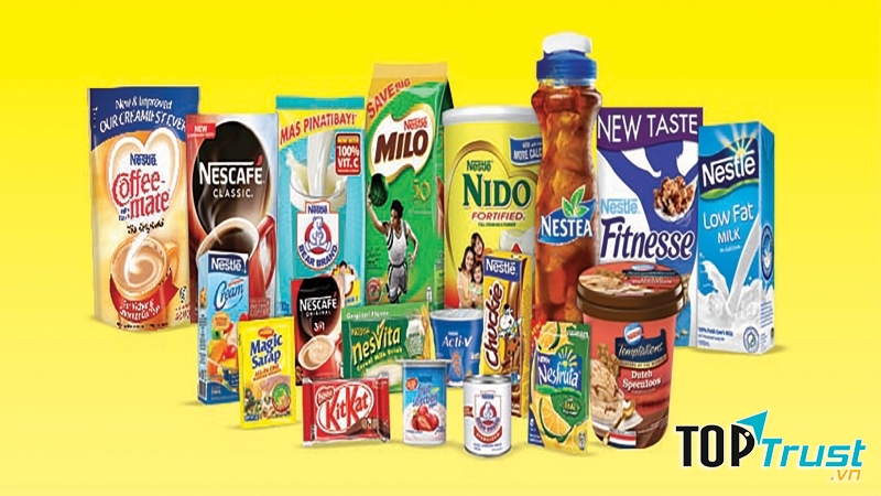 Các sản phẩm của tập đoàn Nestle