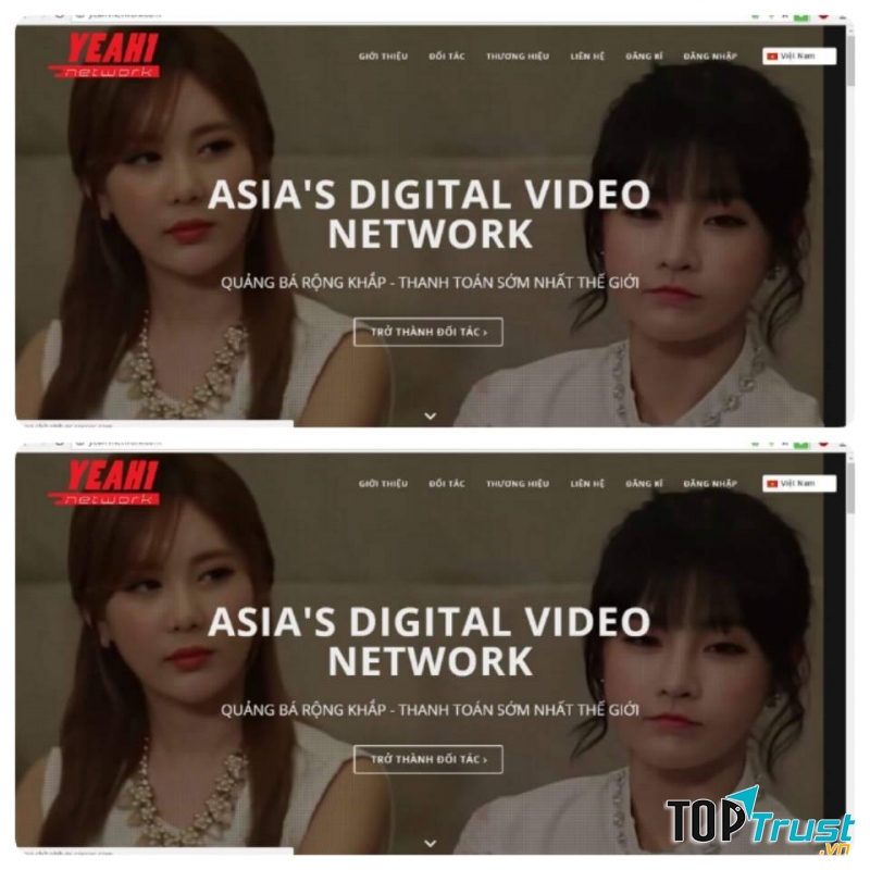 Giao diện đăng ký của Network Yeah1