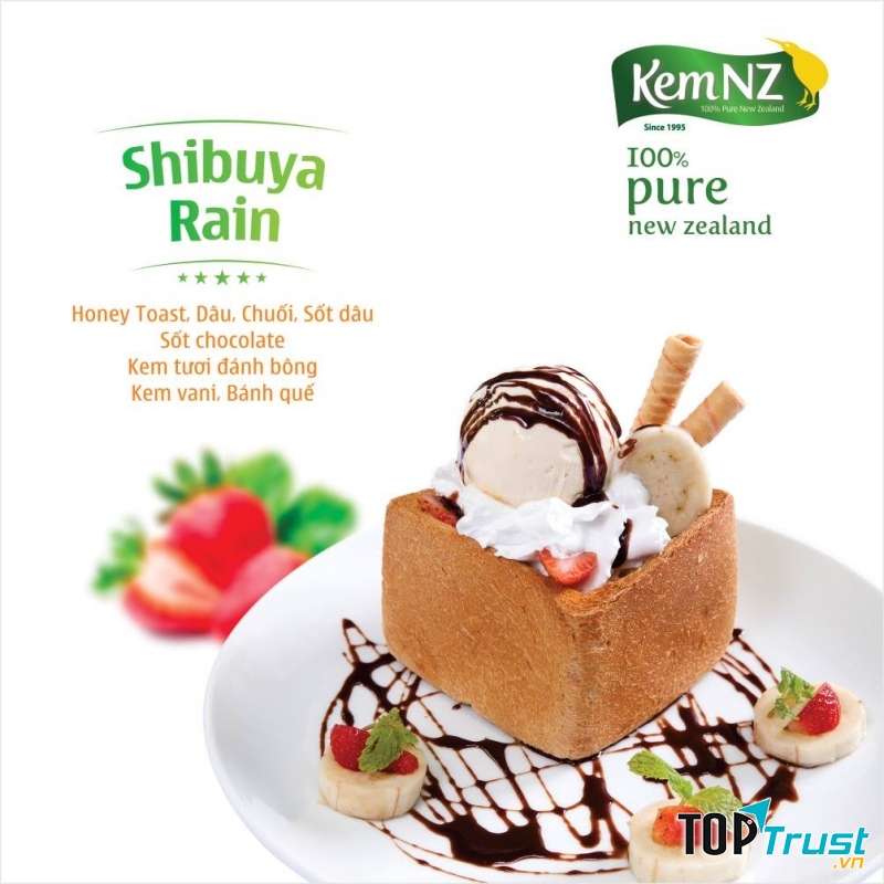 Các kiểu kem được trang trí cầu kì.