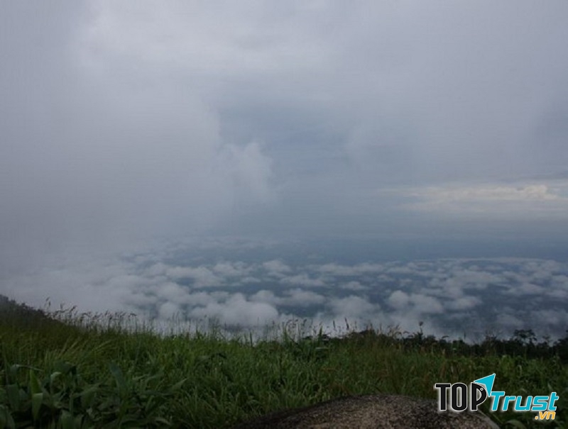 cảnh quang mùa đông trên đỉnh